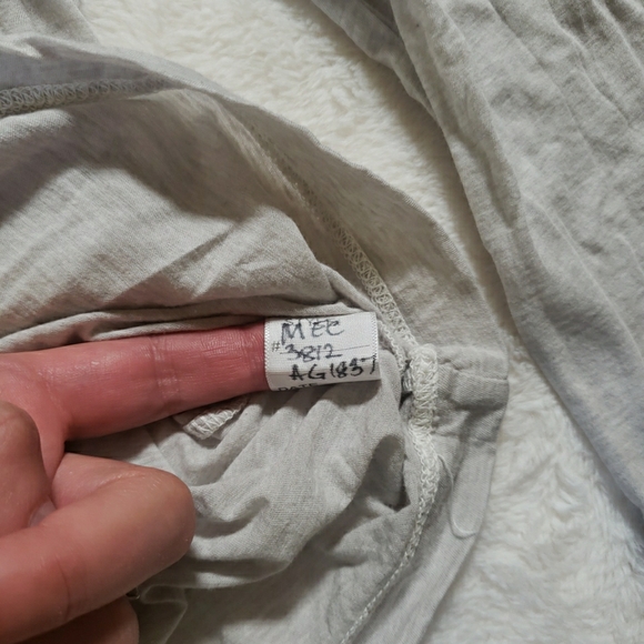 New Rare James Perse Luxe Lotus Long Sleeve Shirt Mens 2 Stone Lightweight - Picture 3 of 3